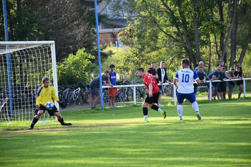 Jan Weisser (v modrobílém dresu)