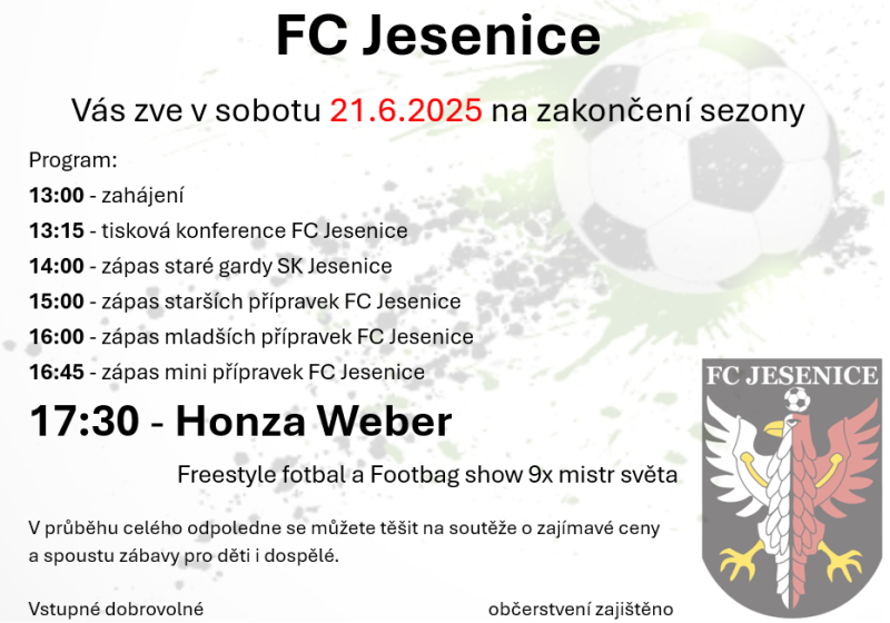 pozvánka na událost v Jesenici