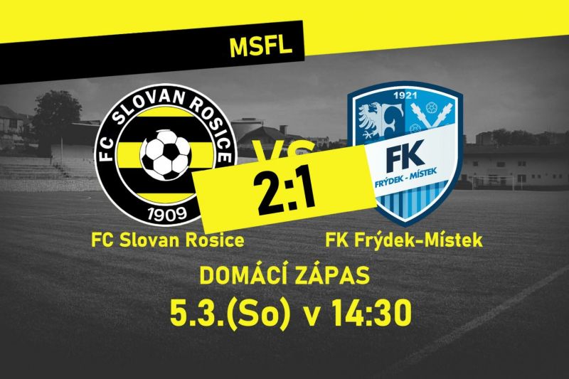 Zdroj foto: Facebook FC Slovan Rosice Václav Horyna 7. 3. 2022 fotbalunas.cz