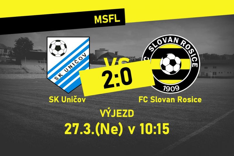 Zdroj foto: Facebook FC Slovan Rosice 28. 3.  2022 Václav Horyna fotbalunas.cz