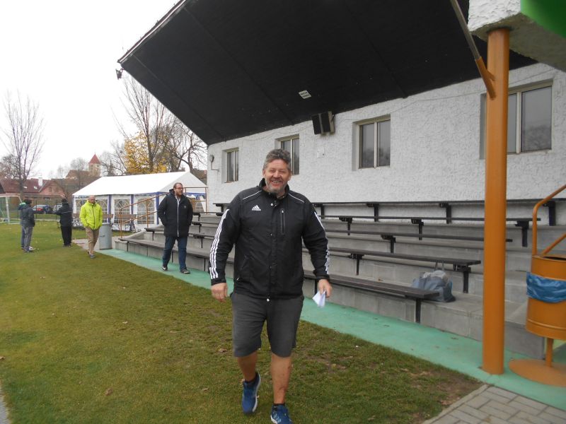 trenér Volyně - Libor Žák před zápasem.