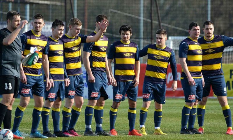 Zdroj foto: https://1bfk.cz/Mojmír Zapletal - Václav Horyna 19. 3. 2022 fotbalunas.cz