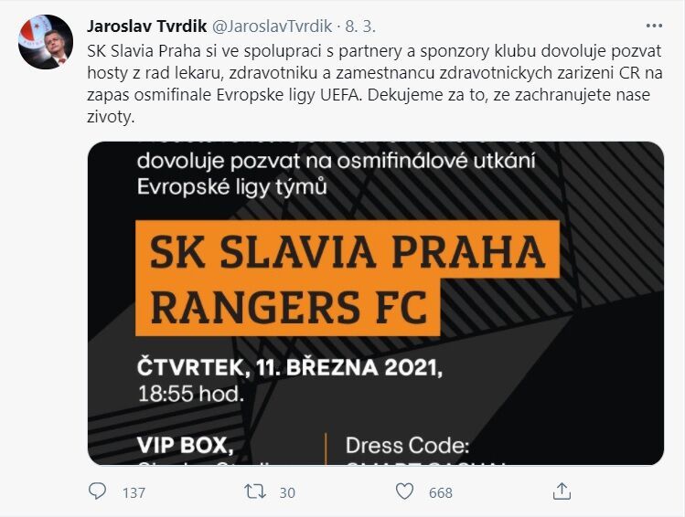 Zdroj: Twitter @jaroslavtvrdik